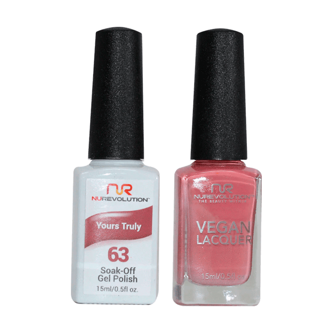 NuRevolution Trio Duo Gel & Lacquer 063 Yours Truly - EMOI SUPPLY