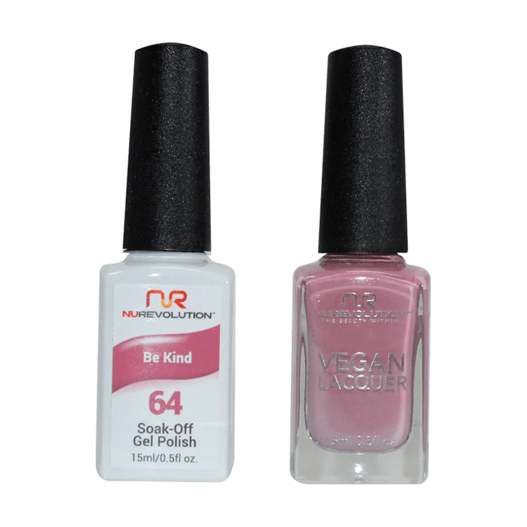 NuRevolution Trio Duo Gel &amp; Lacquer 064 Be Kind - EMOI SUPPLY