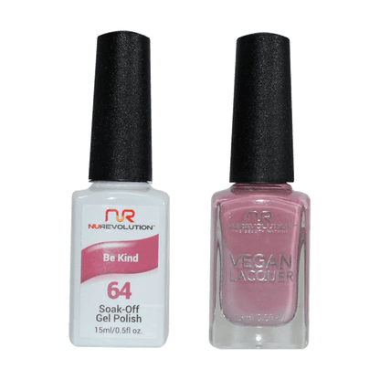NuRevolution Trio Duo Gel &amp; Lacquer 064 Be Kind - EMOI SUPPLY