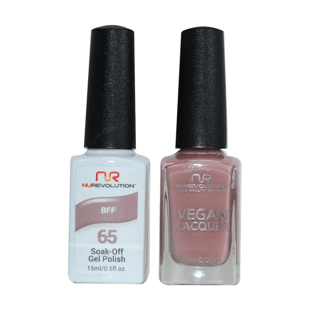 NuRevolution Trio Duo Gel &amp; Lacquer 065 BFF - EMOI SUPPLY