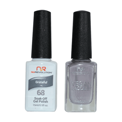 NuRevolution Trio Duo Gel &amp; Lacquer 068 Grateful - EMOI SUPPLY