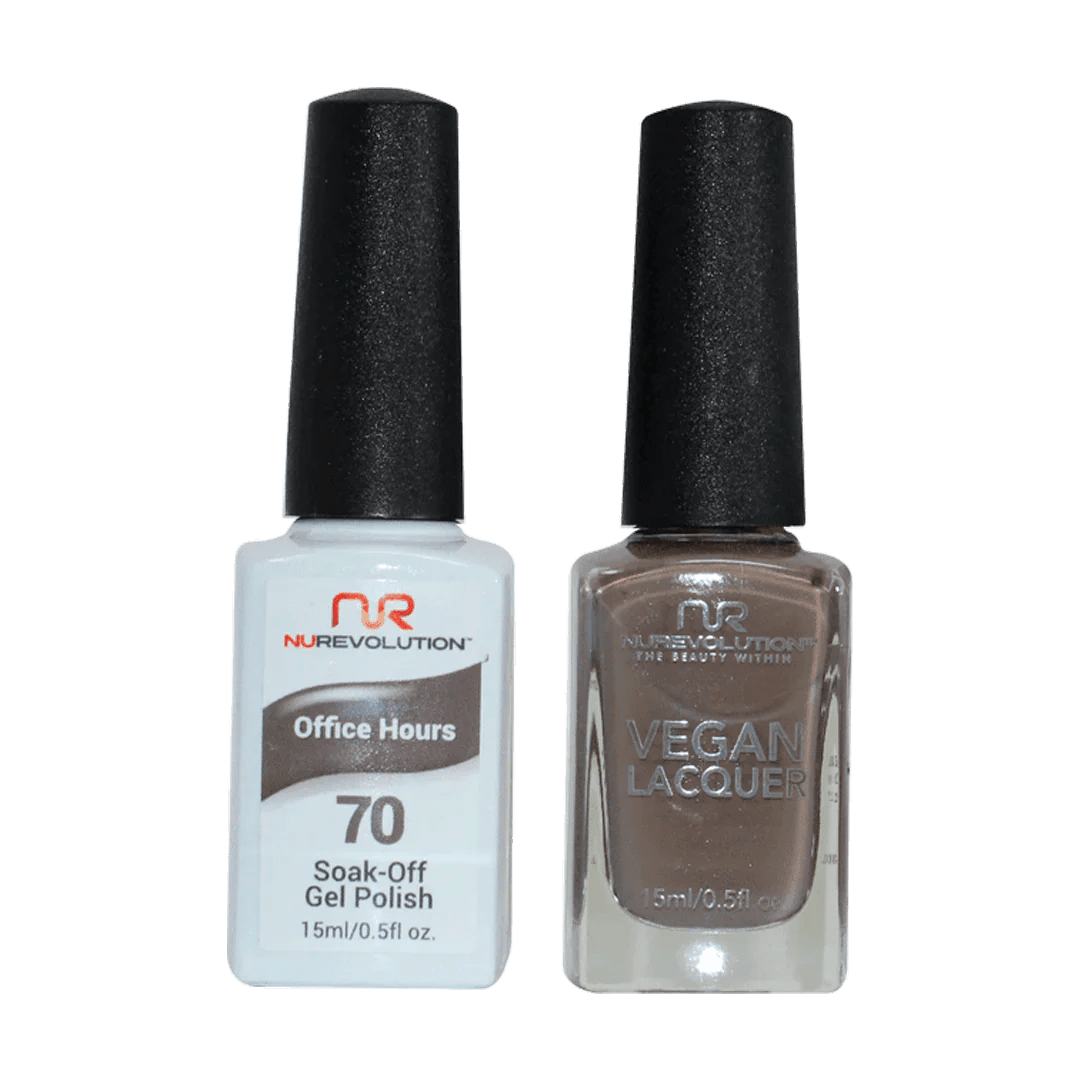 NuRevolution Trio Duo Gel &amp; Lacquer 070 Office Hour - EMOI SUPPLY