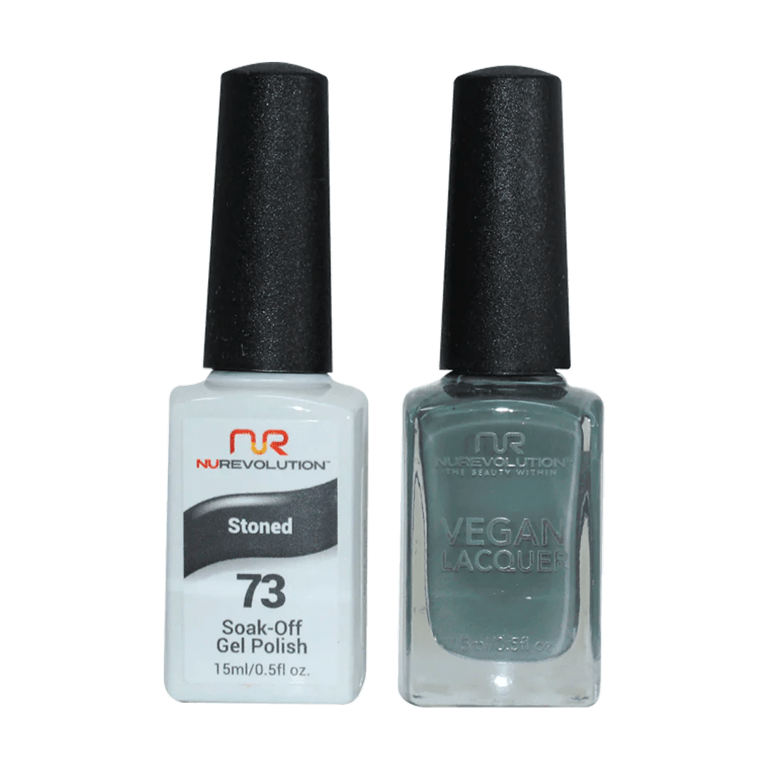 NuRevolution Trio Duo Gel &amp; Lacquer 073 Stoned - EMOI SUPPLY