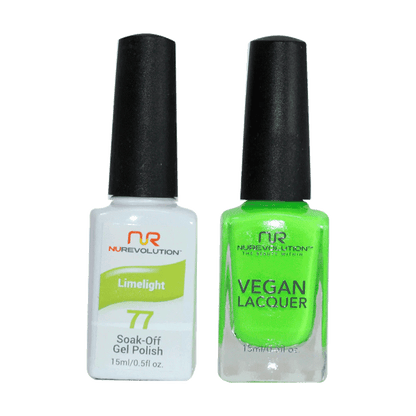 NuRevolution Trio Duo Gel &amp; Lacquer 077 Limelight - EMOI SUPPLY