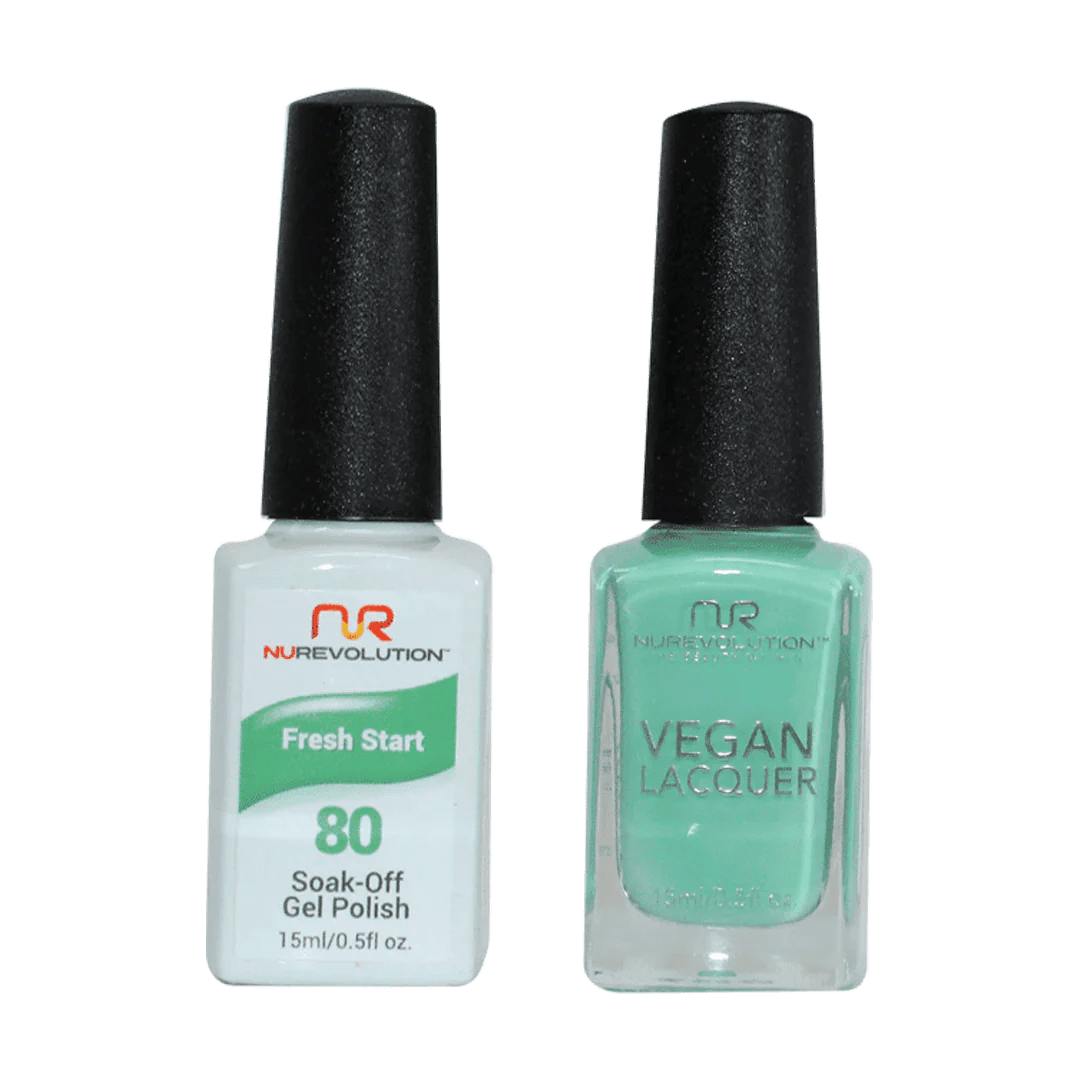 NuRevolution Trio Duo Gel &amp; Lacquer 080 Fresh Start - EMOI SUPPLY