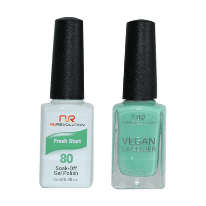 NuRevolution Trio Duo Gel &amp; Lacquer 080 Fresh Start - EMOI SUPPLY