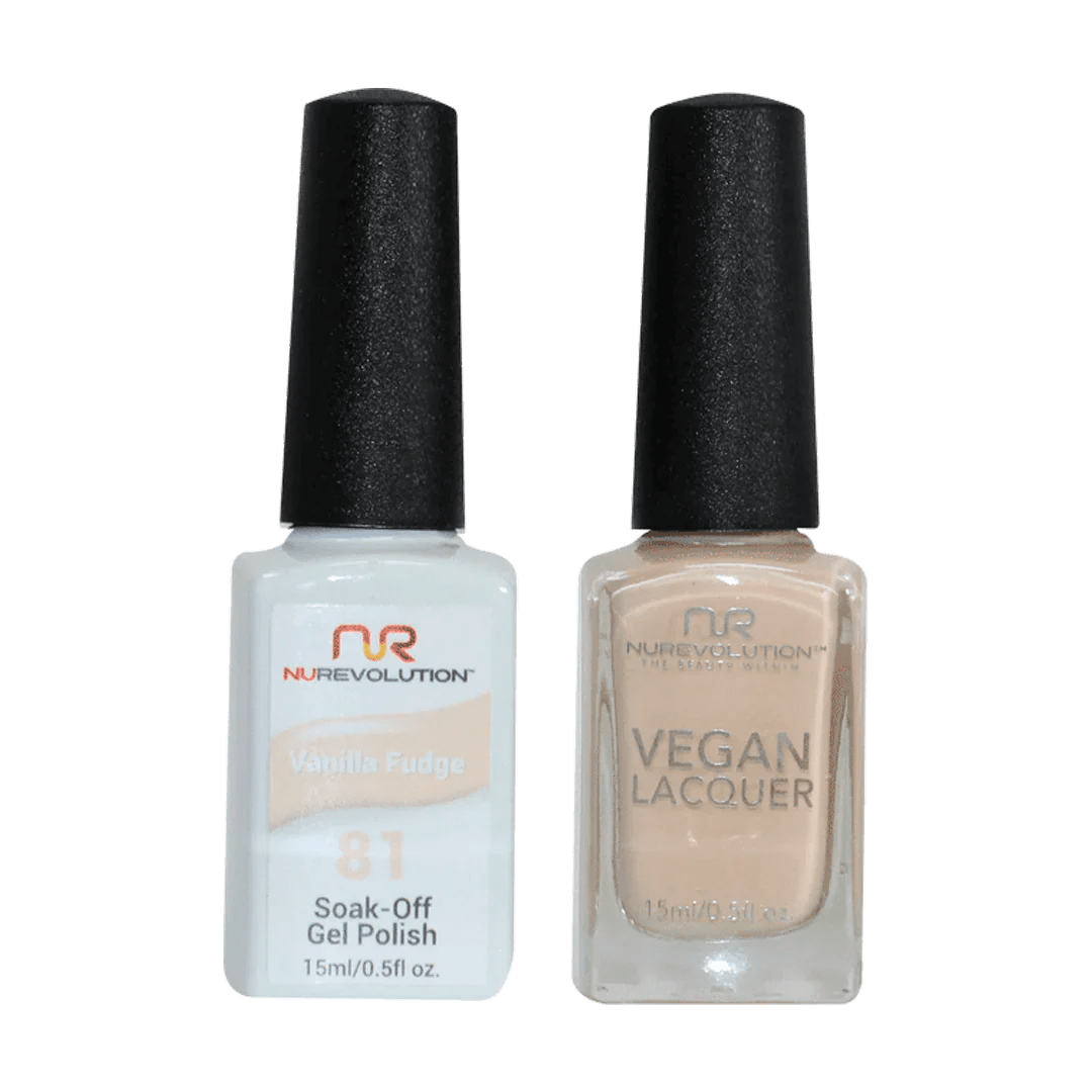 NuRevolution Trio Duo Gel &amp; Lacquer 081 Vanila Fudge - EMOI SUPPLY