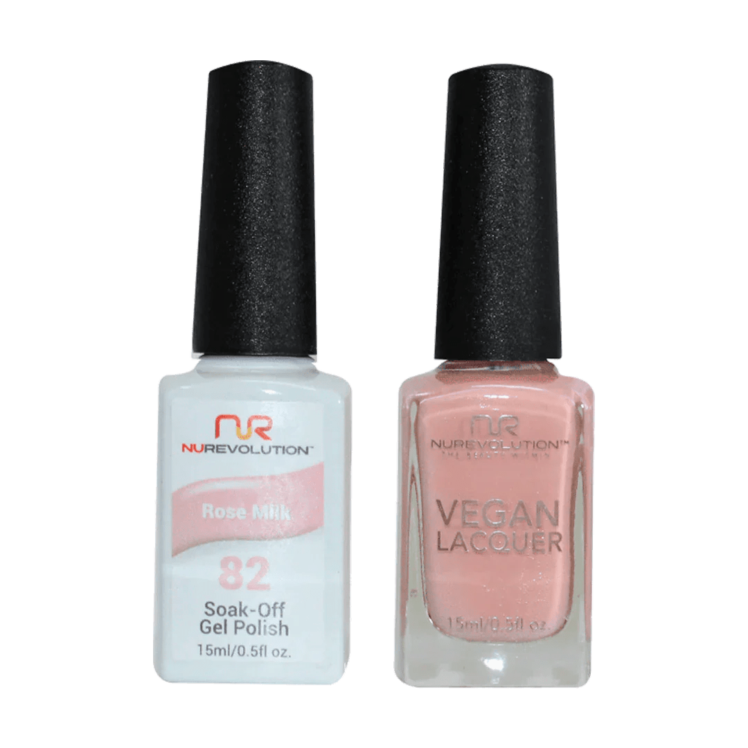 NuRevolution Trio Duo Gel &amp; Lacquer 082 Rose Milk - EMOI SUPPLY