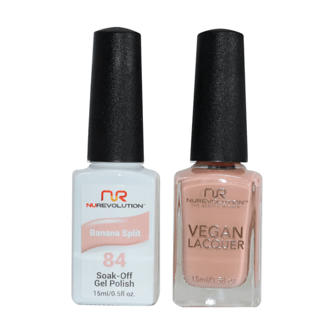 NuRevolution Trio Duo Gel &amp; Lacquer 084 Banana Split - EMOI SUPPLY