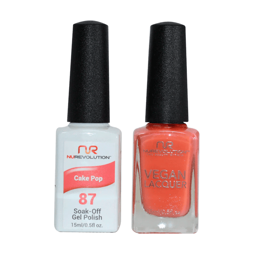 NuRevolution Trio Duo Gel &amp; Lacquer 087 Cake Pop - EMOI SUPPLY