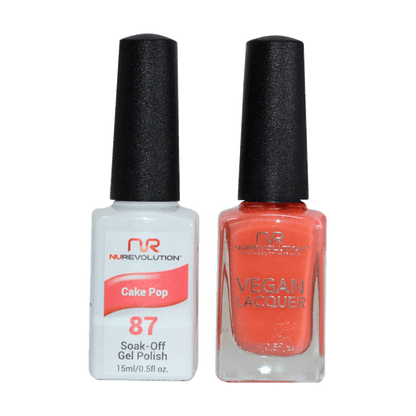 NuRevolution Trio Duo Gel &amp; Lacquer 087 Cake Pop - EMOI SUPPLY