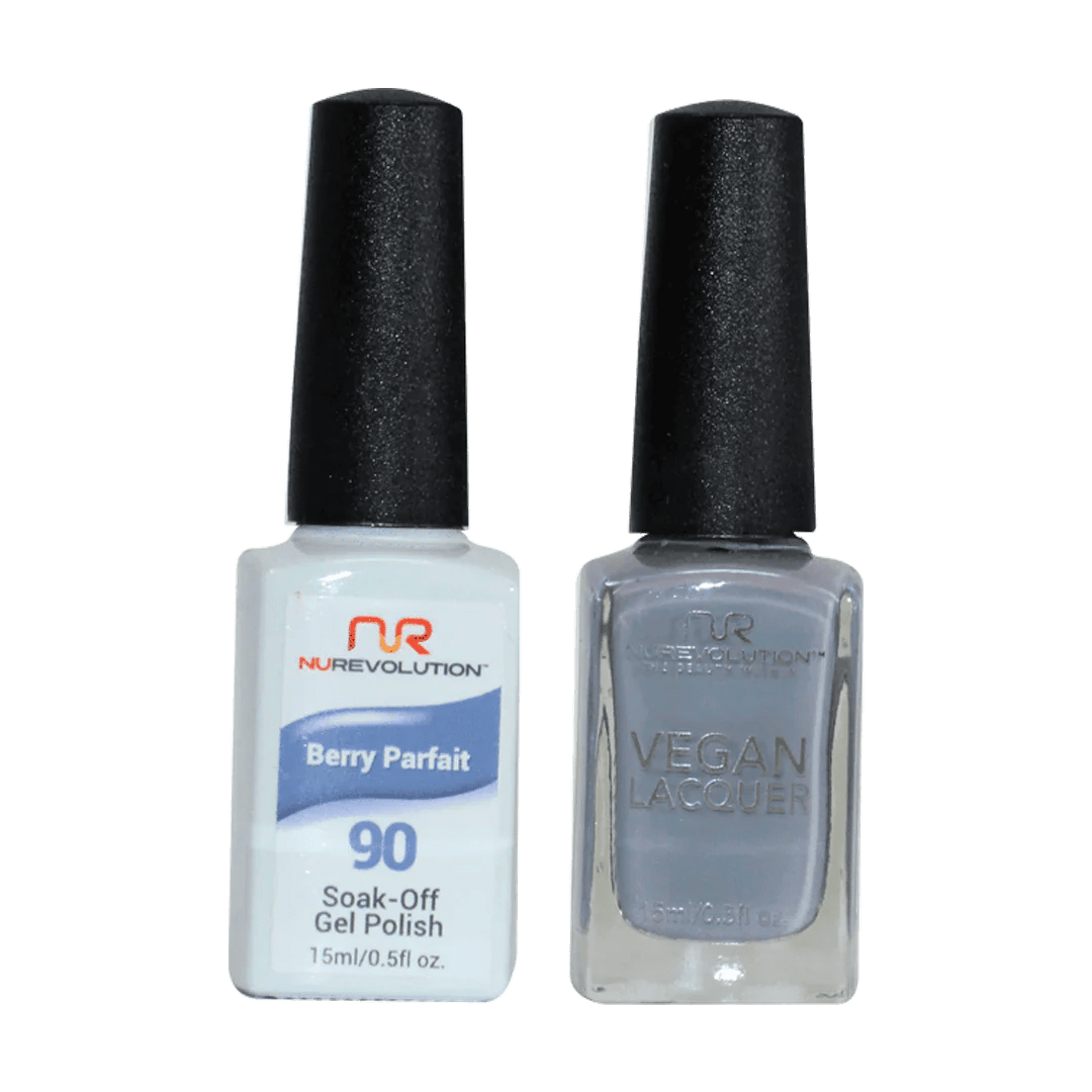 NuRevolution Trio Duo Gel &amp; Lacquer 090 Berry Parfait - EMOI SUPPLY