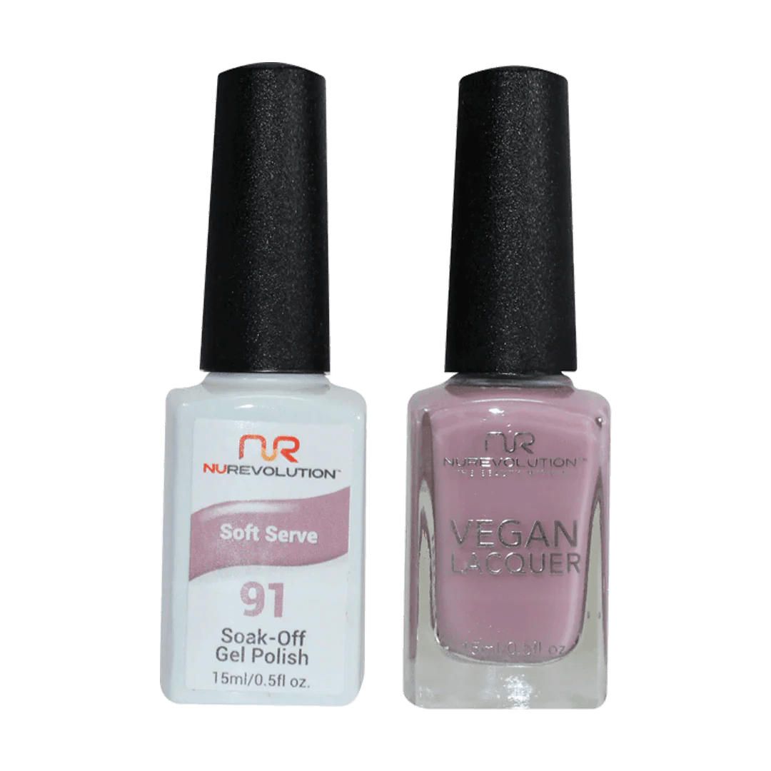 NuRevolution Trio Duo Gel &amp; Lacquer 091 Soft Serve - EMOI SUPPLY