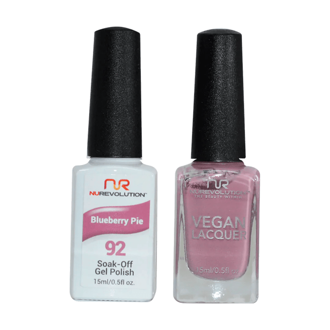 NuRevolution Trio Duo Gel &amp; Lacquer 092 Blueberry Pie - EMOI SUPPLY