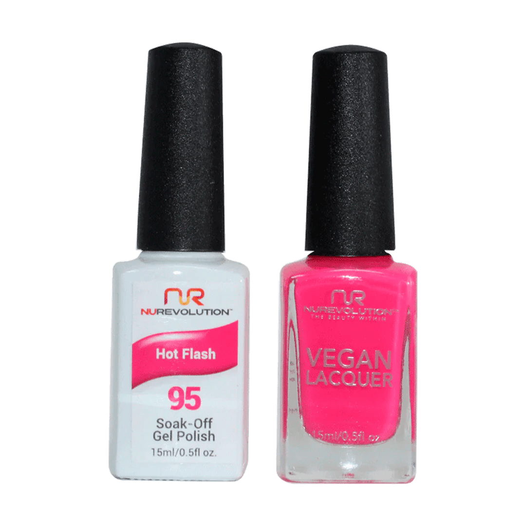 NuRevolution Trio Duo Gel &amp; Lacquer 095 Hot Flash - EMOI SUPPLY