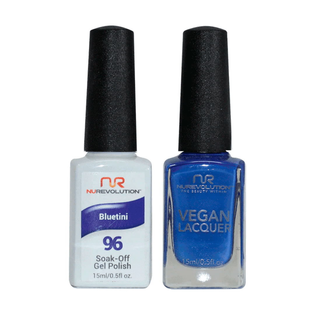 NuRevolution Trio Duo Gel &amp; Lacquer 096 Bluetini - EMOI SUPPLY