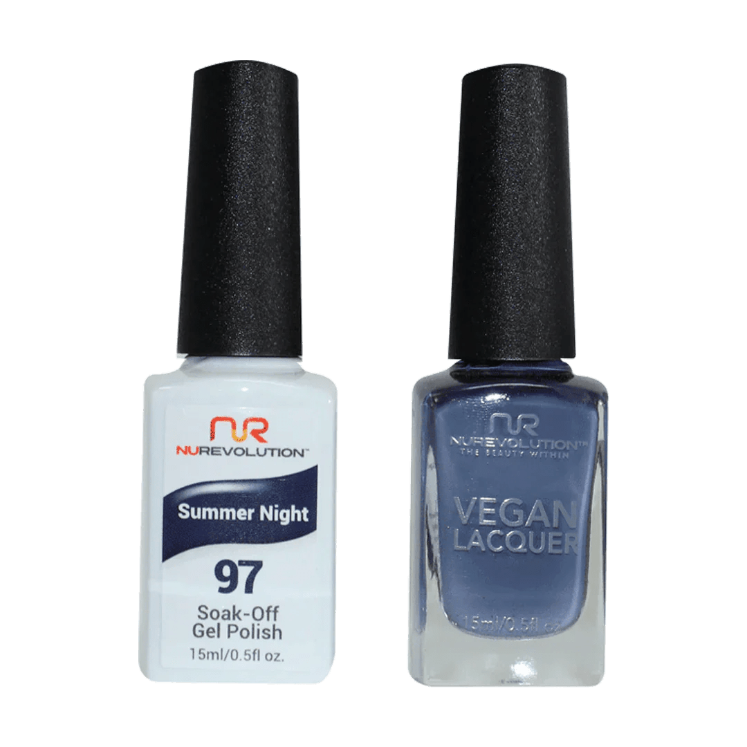 NuRevolution Trio Duo Gel &amp; Lacquer 097 Summer Night - EMOI SUPPLY