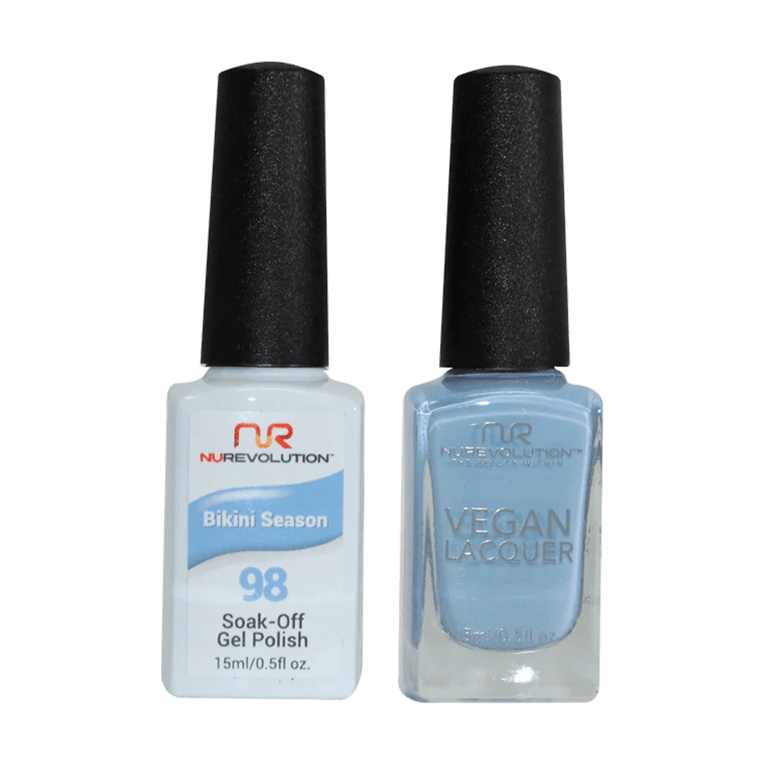 NuRevolution Trio Duo Gel &amp; Lacquer 098 Bikini Season - EMOI SUPPLY