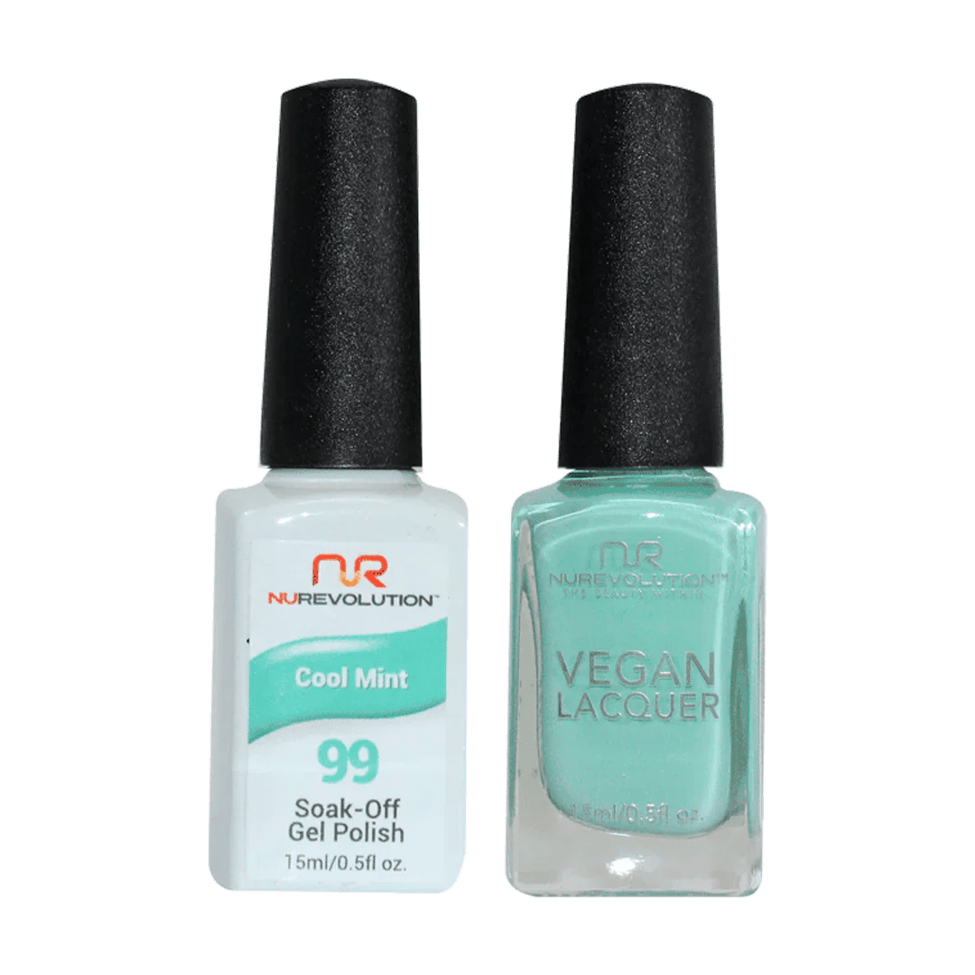 NuRevolution Trio Duo Gel &amp; Lacquer 099 Cool Mint - EMOI SUPPLY