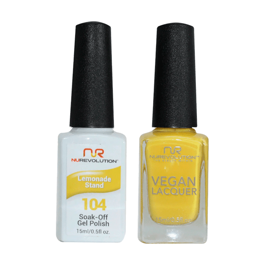 NuRevolution Trio Duo Gel &amp; Lacquer 104 Lemonade Stand - EMOI SUPPLY