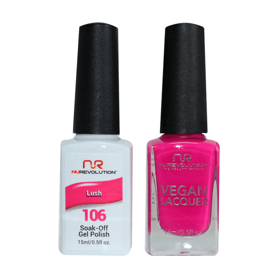 NuRevolution Trio Duo Gel &amp; Lacquer 106 Lush - EMOI SUPPLY