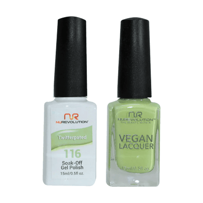NuRevolution Trio Duo Gel &amp; Lacquer 116 Twitterpated - EMOI SUPPLY