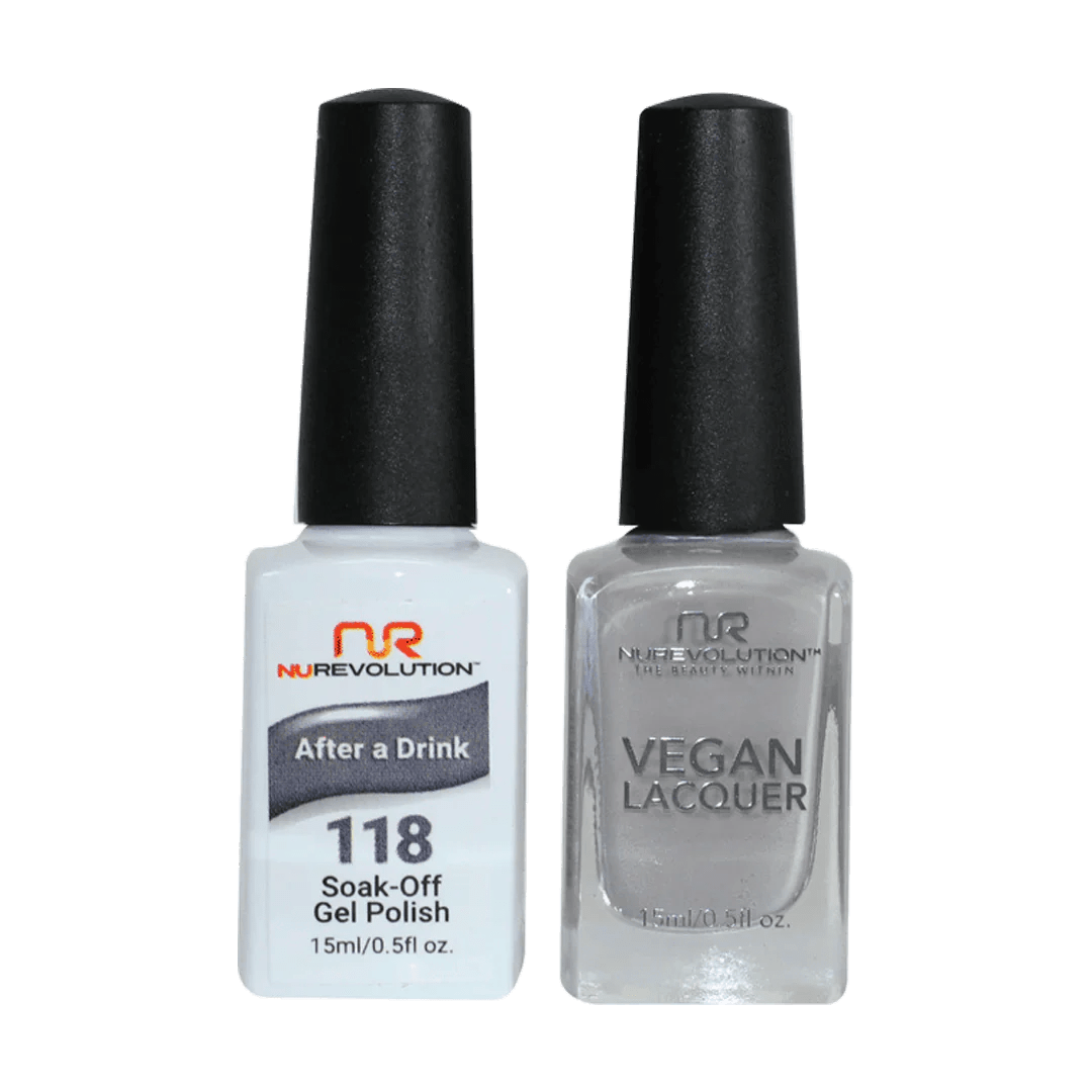 NuRevolution Trio Duo Gel &amp; Lacquer 118 After a Drink - EMOI SUPPLY