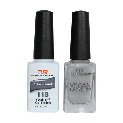 NuRevolution Trio Duo Gel &amp; Lacquer 118 After a Drink - EMOI SUPPLY