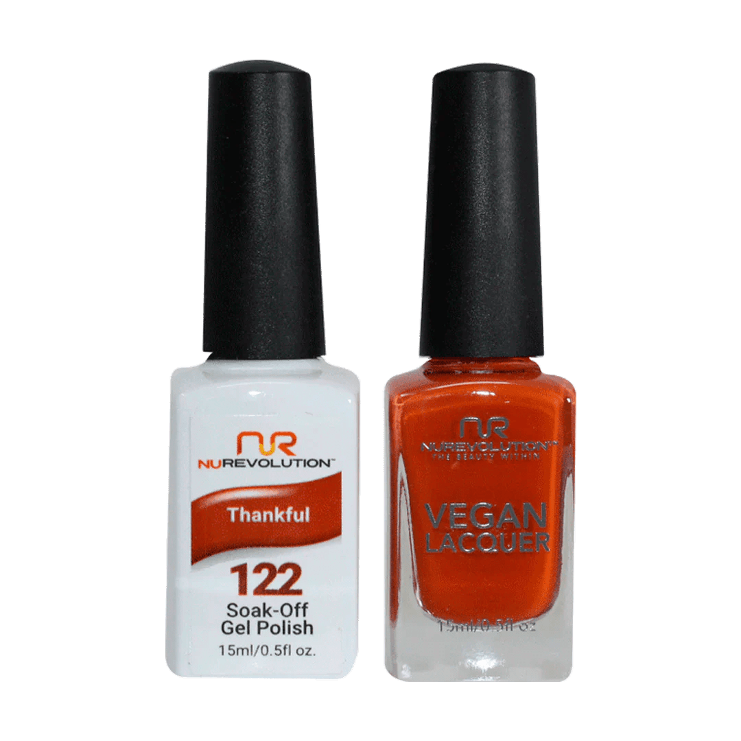 NuRevolution Trio Duo Gel &amp; Lacquer 122 Thankful - EMOI SUPPLY