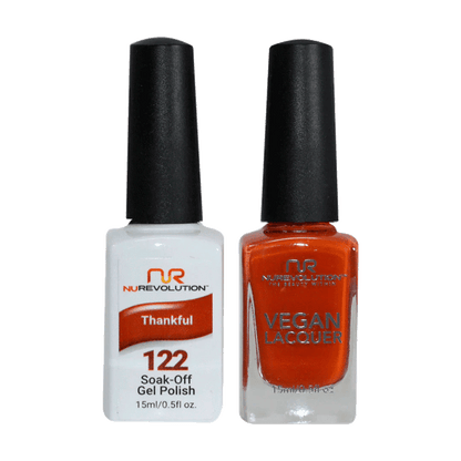 NuRevolution Trio Duo Gel &amp; Lacquer 122 Thankful - EMOI SUPPLY