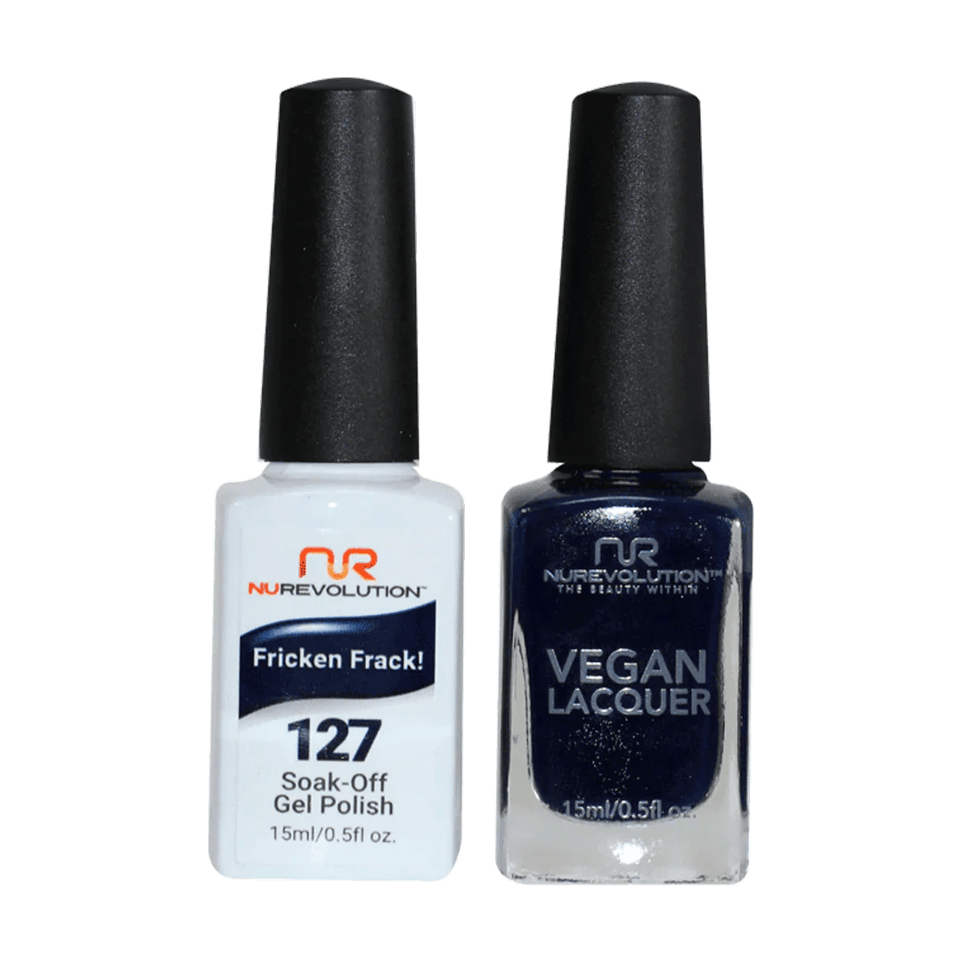 NuRevolution Trio Duo Gel &amp; Lacquer 127 Fricken Frack - EMOI SUPPLY