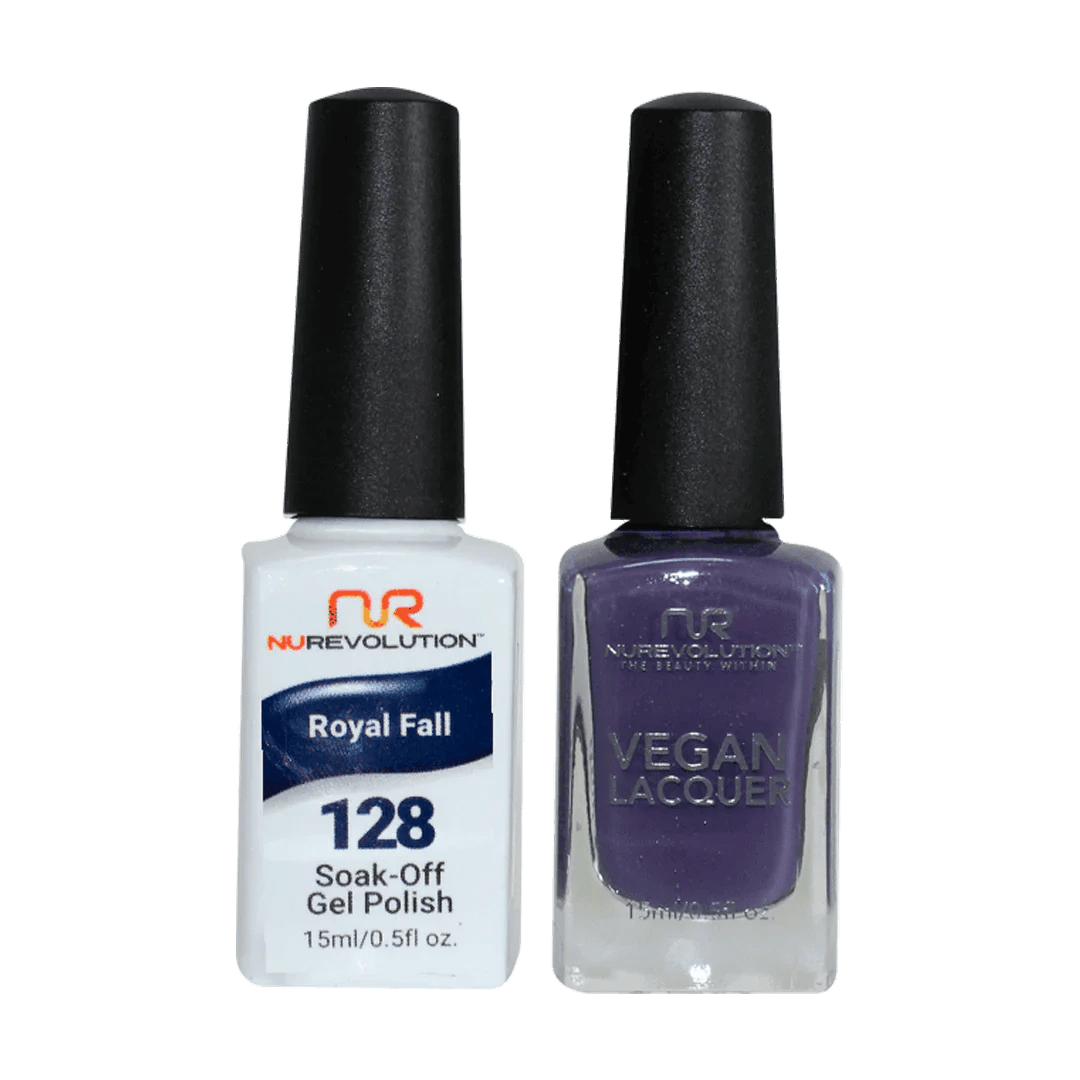 NuRevolution Trio Duo Gel &amp; Lacquer 128 Royal Fall - EMOI SUPPLY