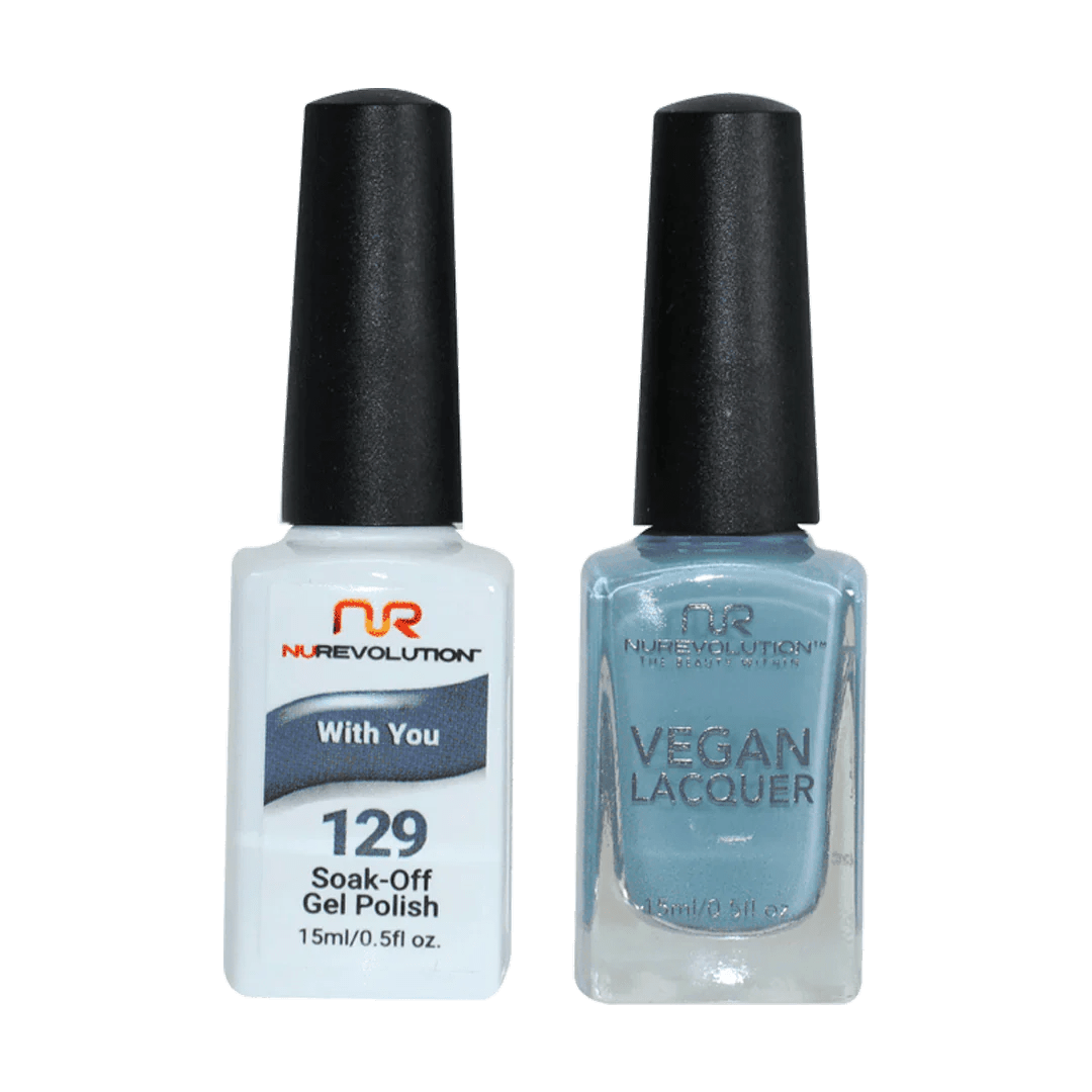 NuRevolution Trio Duo Gel &amp; Lacquer 129 With You - EMOI SUPPLY