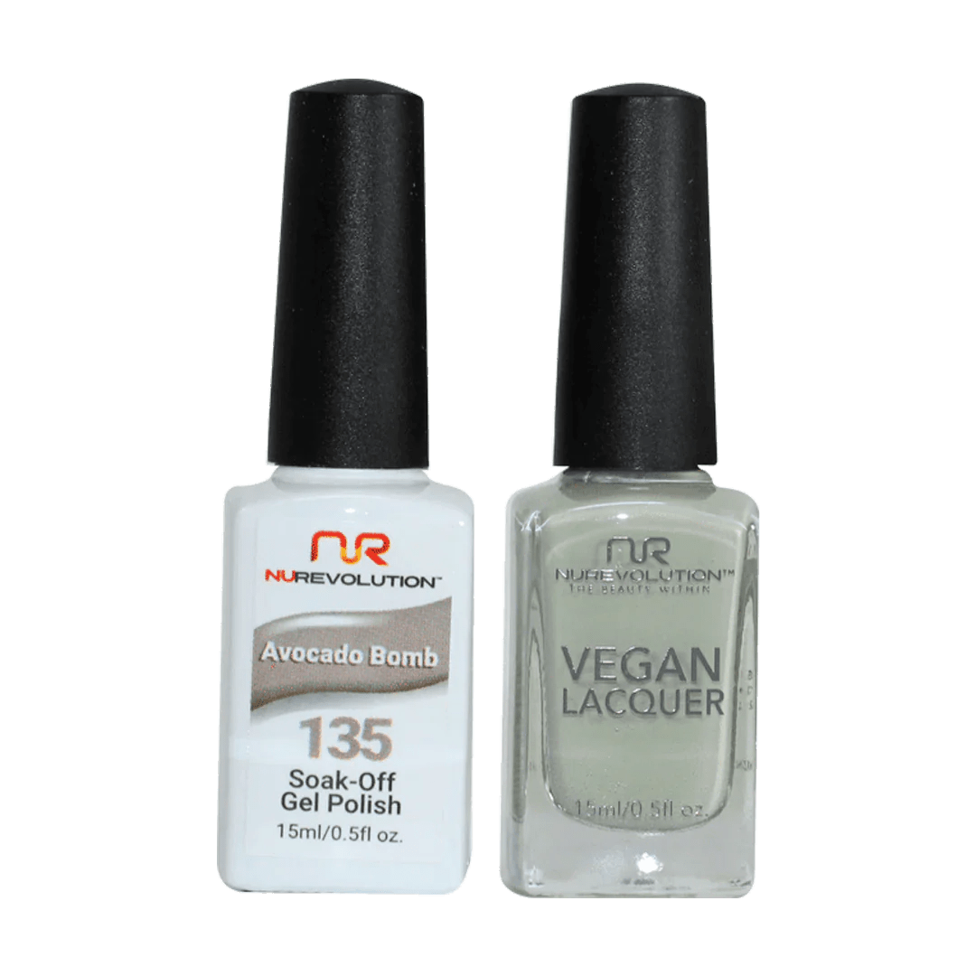 NuRevolution Trio Duo Gel &amp; Lacquer 135 Avocado Bomb - EMOI SUPPLY