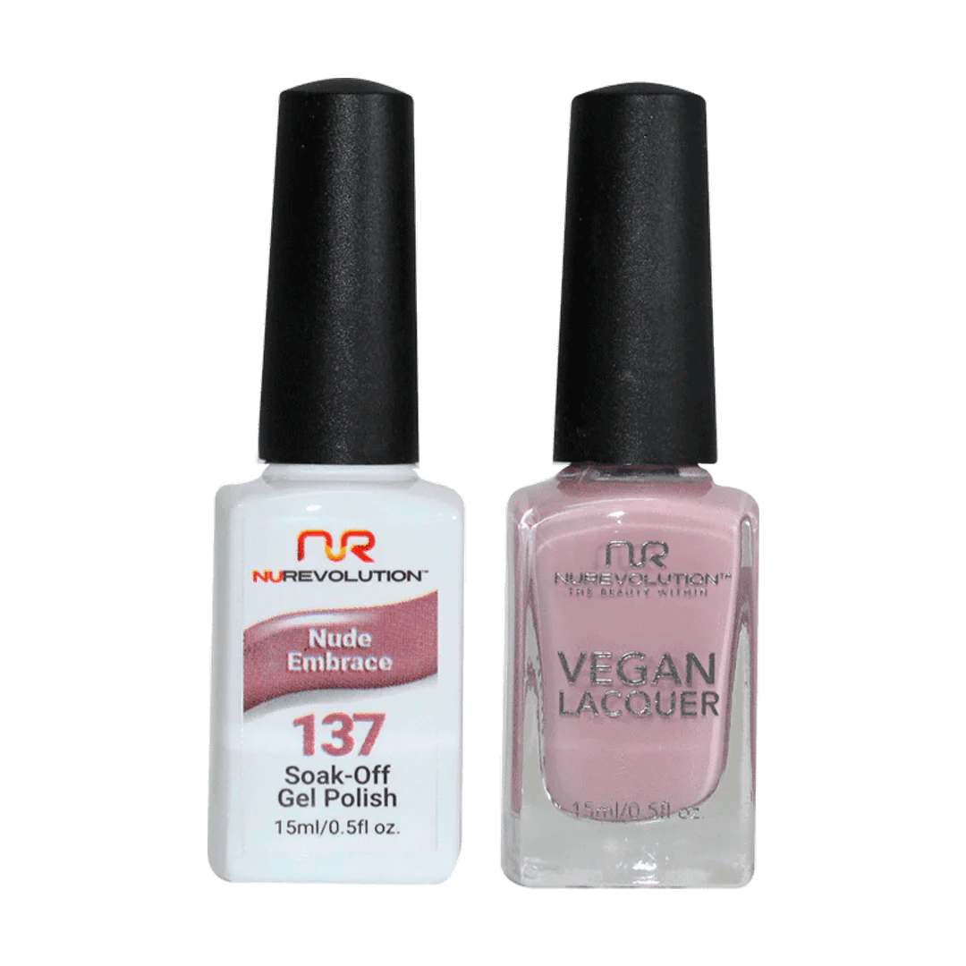 NuRevolution Trio Duo Gel &amp; Lacquer 137 Nude Embrace - EMOI SUPPLY