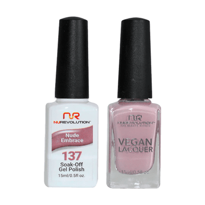 NuRevolution Trio Duo Gel &amp; Lacquer 137 Nude Embrace - EMOI SUPPLY