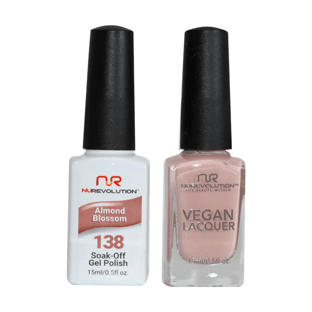 NuRevolution Trio Duo Gel &amp; Lacquer 138 Almond Blossom - EMOI SUPPLY