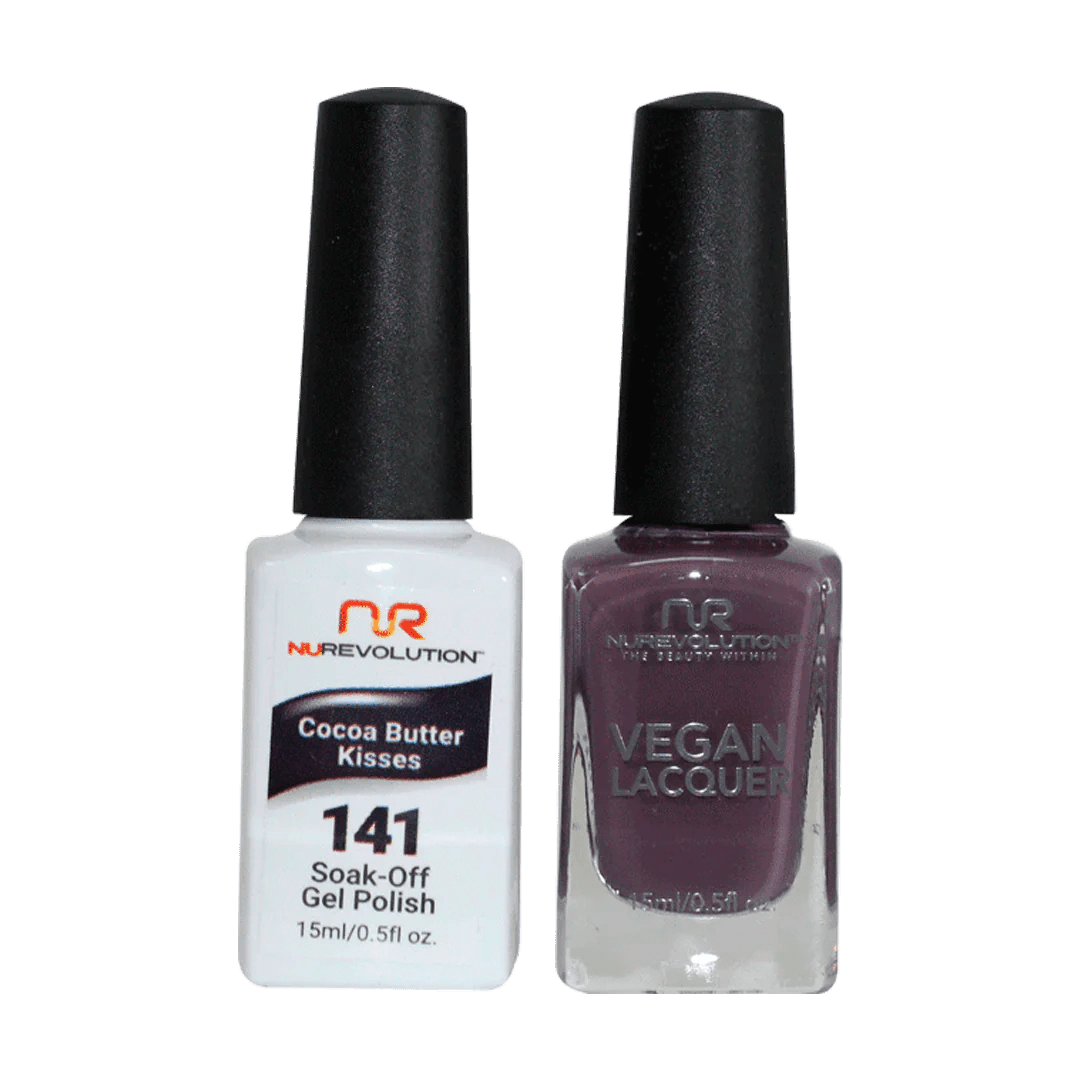 NuRevolution Trio Duo Gel &amp; Lacquer 141 Cocoa Butter Kisses - EMOI SUPPLY