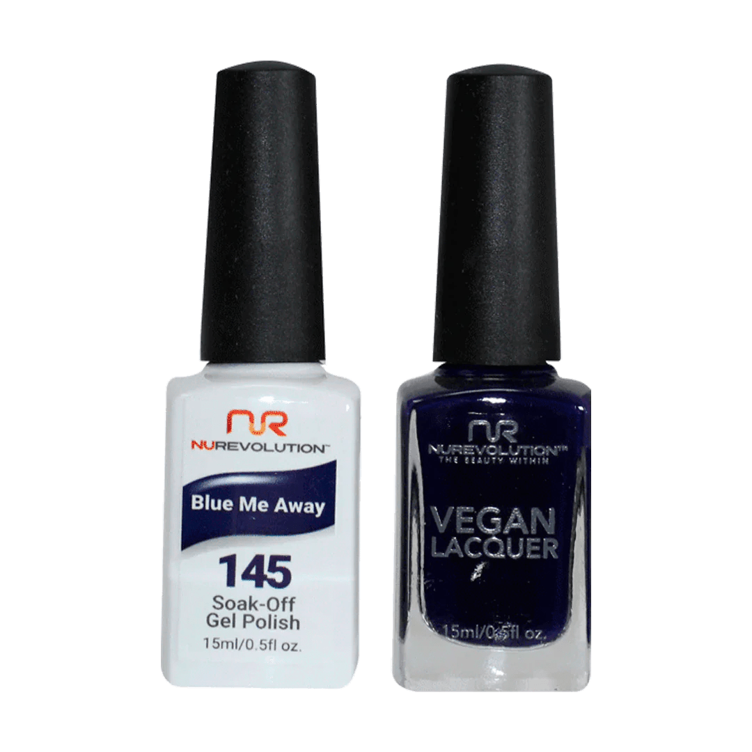 NuRevolution Trio Duo Gel &amp; Lacquer 145 Blue Me Away - EMOI SUPPLY
