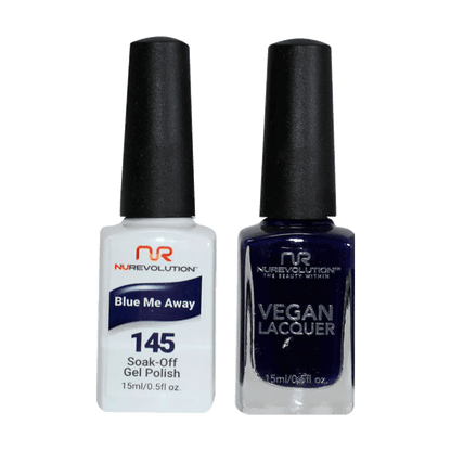 NuRevolution Trio Duo Gel &amp; Lacquer 145 Blue Me Away - EMOI SUPPLY