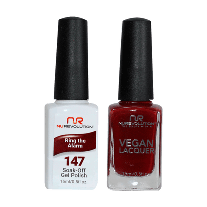 NuRevolution Trio Duo Gel &amp; Lacquer 147 Ring the Alarm - EMOI SUPPLY