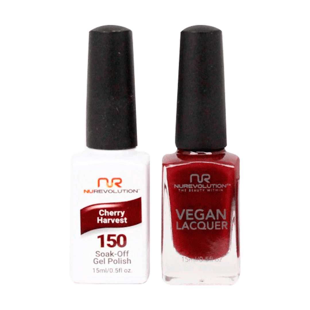NuRevolution Trio Duo Gel &amp; Lacquer 150 Cherry Harvest - EMOI SUPPLY