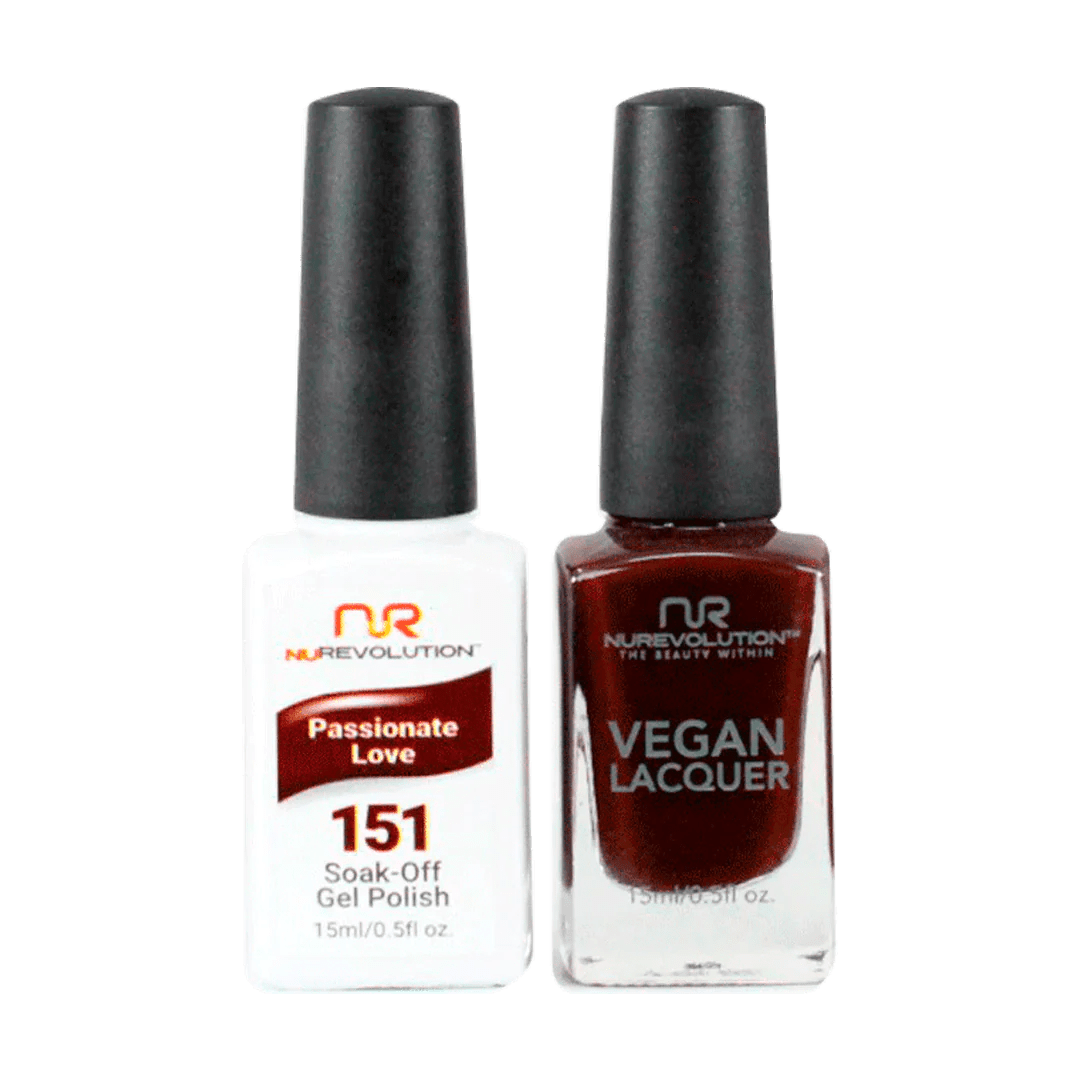 NuRevolution Trio Duo Gel &amp; Lacquer 151 Passionate Love - EMOI SUPPLY