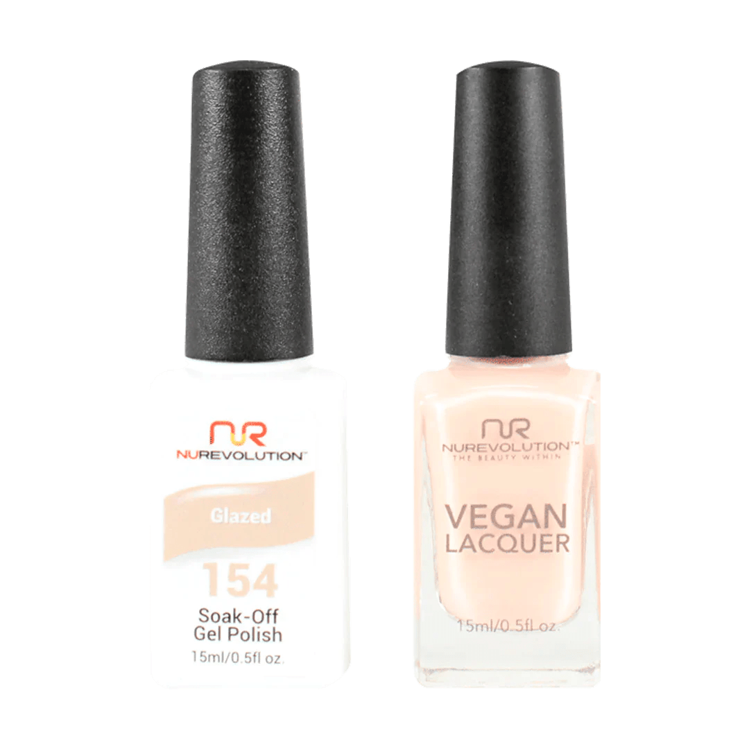 NuRevolution Trio Duo Gel &amp; Lacquer 154 Glazed - EMOI SUPPLY