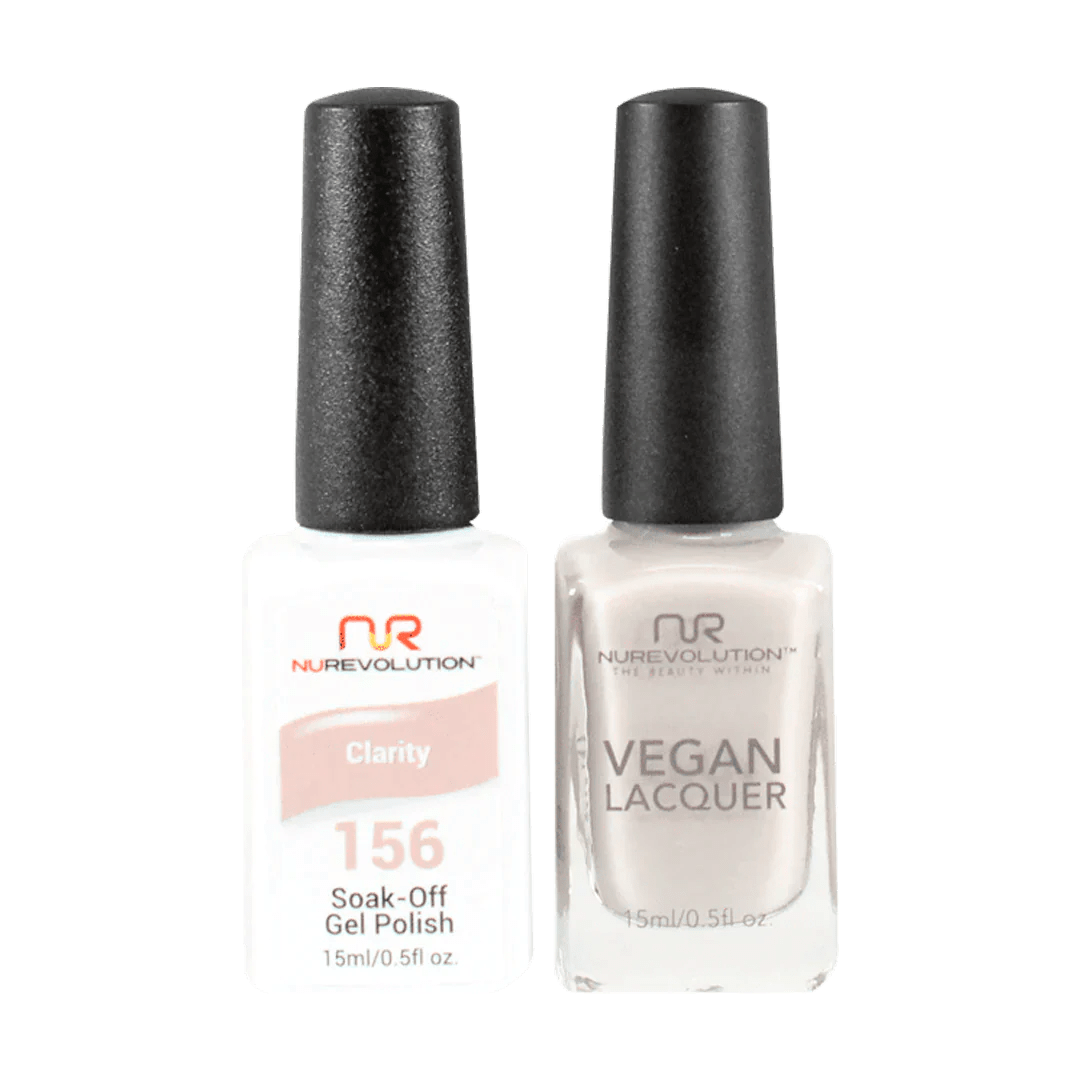NuRevolution Trio Duo Gel &amp; Lacquer 156 Clarity - EMOI SUPPLY