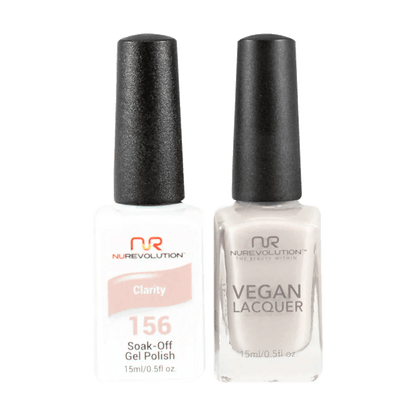 NuRevolution Trio Duo Gel &amp; Lacquer 156 Clarity - EMOI SUPPLY