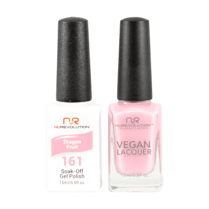 NuRevolution Trio Duo Gel &amp; Lacquer 161 Dragon Fruit - EMOI SUPPLY
