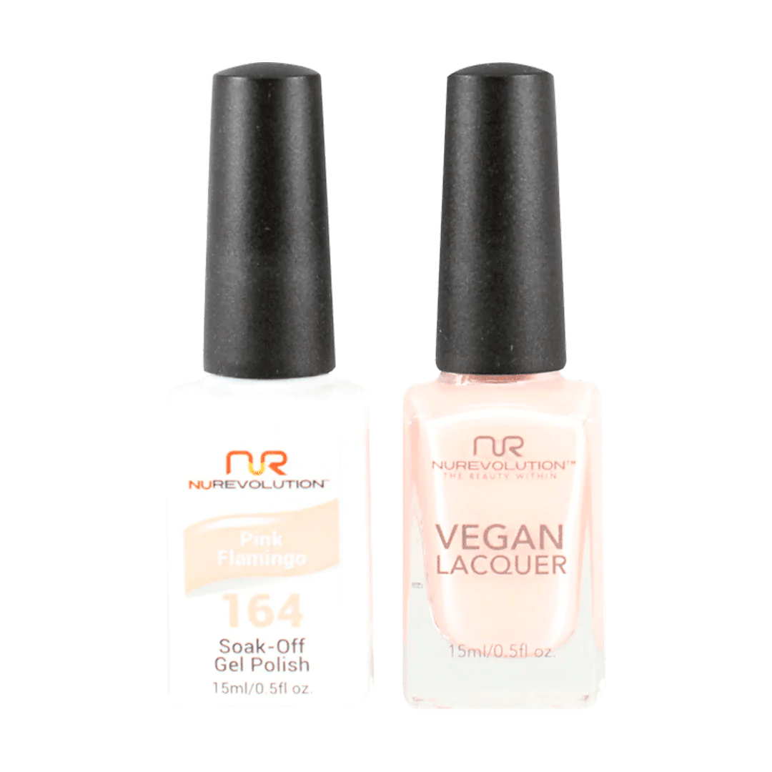 NuRevolution Trio Duo Gel &amp; Lacquer 164 Pink Flamingo - EMOI SUPPLY