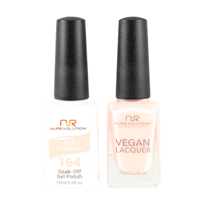 NuRevolution Trio Duo Gel &amp; Lacquer 164 Pink Flamingo - EMOI SUPPLY