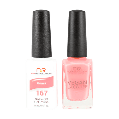 NuRevolution Trio Duo Gel &amp; Lacquer 167 Guava - EMOI SUPPLY